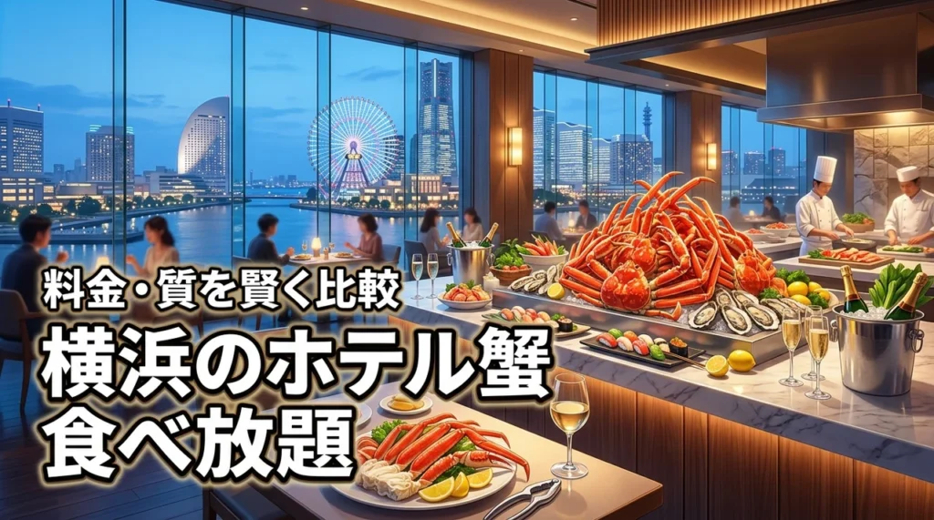 横浜のホテルで蟹食べ放題ならどこが正解？ランチの有無や料金・質を賢く比較