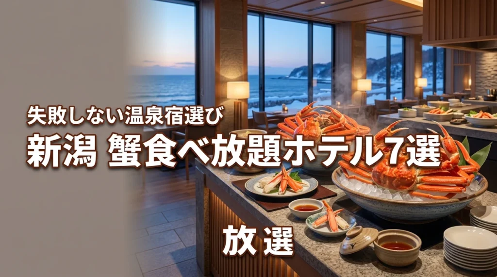 新潟で蟹の食べ放題が楽しめるホテル7選！失敗しない選び方や温泉の魅力を紹介