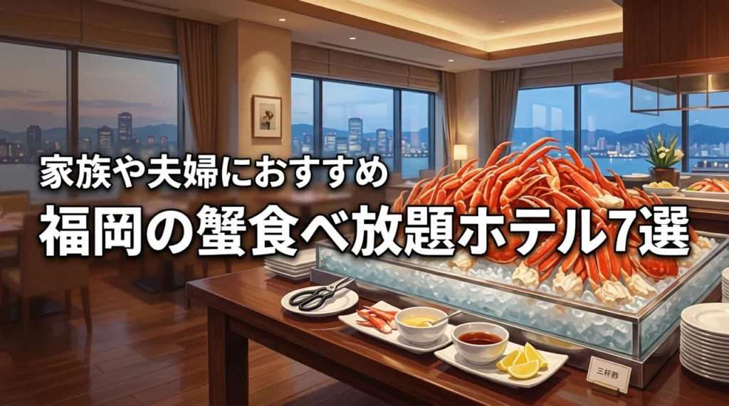 福岡のホテルで蟹食べ放題を楽しむならどこ？家族や夫婦におすすめの7宿を厳選