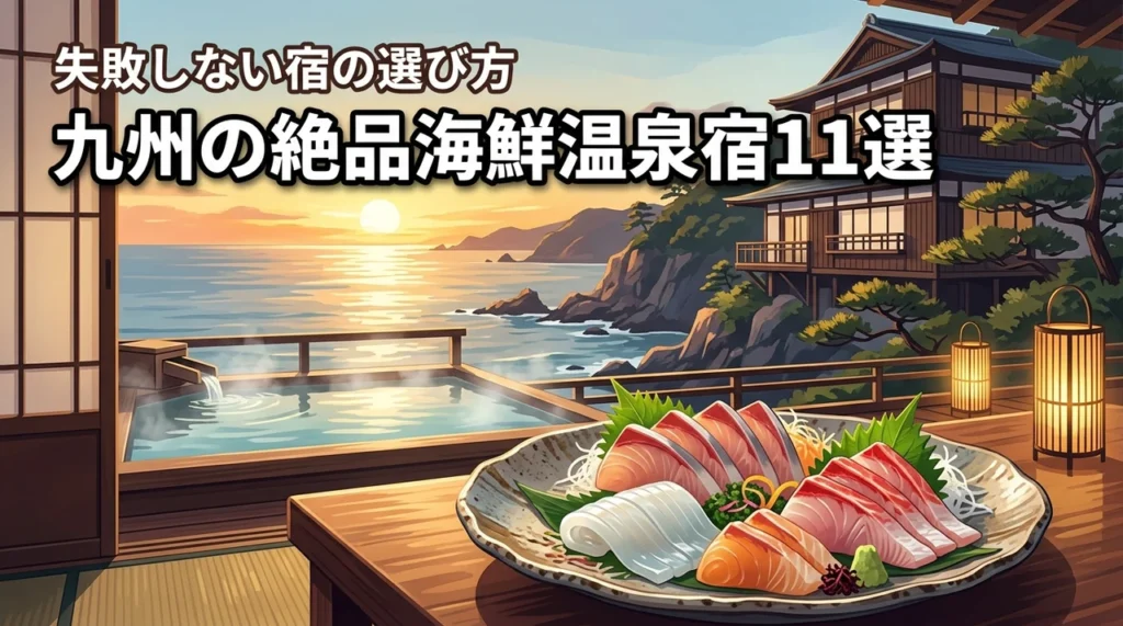 九州で海鮮の美味しい温泉宿11選！プロが教える失敗しない選び方のコツ