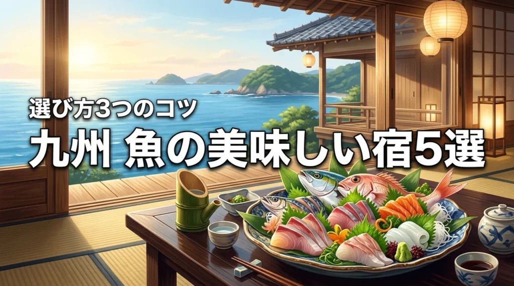 九州で魚の美味しい宿おすすめ5選！失敗しないための選び方3つのコツ