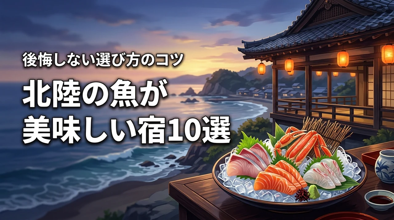 北陸で魚の美味しい宿おすすめ10選!後悔しないための選び方のコツも紹介