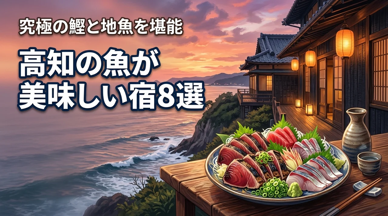【厳選】高知で魚の美味しい宿8選!究極の鰹と地魚を味わう最高の旅行プラン