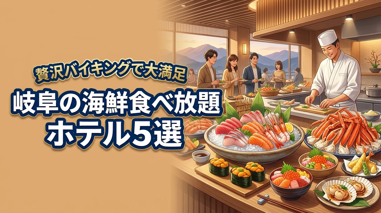 岐阜で海鮮が食べ放題のおすすめホテル5選!贅沢バイキングで大満足の宿泊