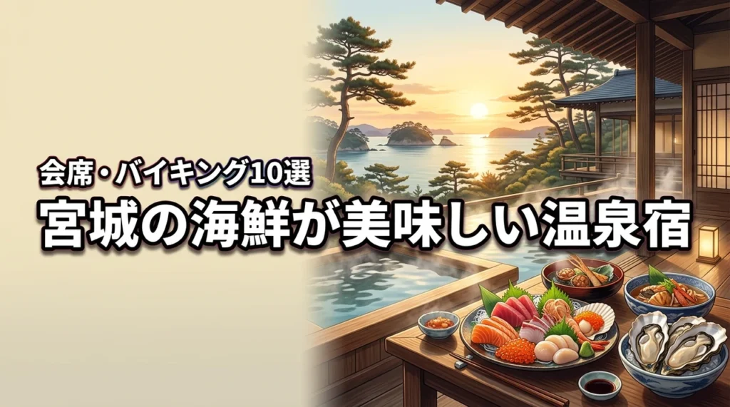 海鮮の美味しい温泉宿を宮城で堪能！会席やバイキングが評判の宿10選