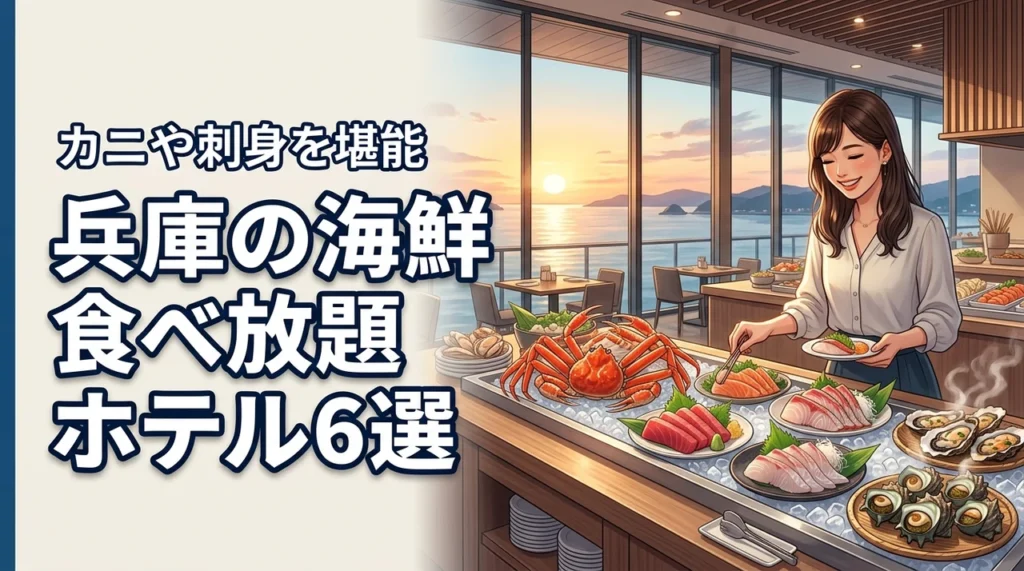 兵庫で海鮮食べ放題が人気のホテル6選！カニや刺身など鮮度抜群の魚介を堪能