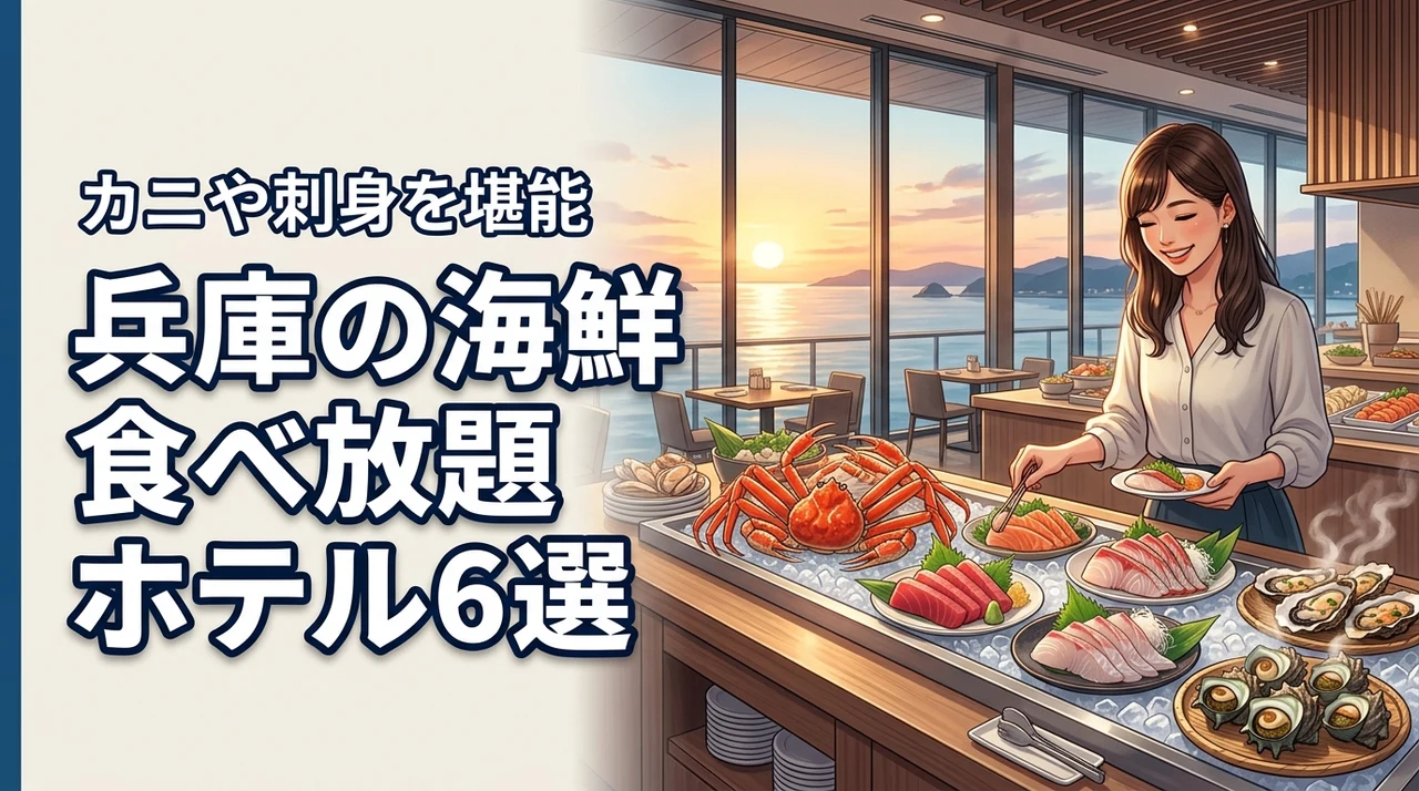 兵庫で海鮮食べ放題が人気のホテル6選!カニや刺身など鮮度抜群の魚介を堪能