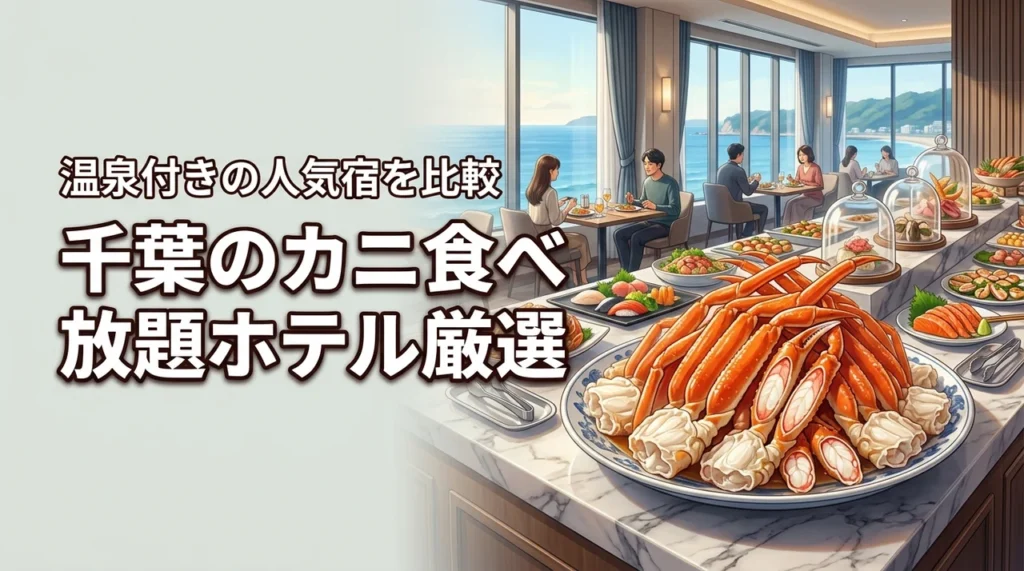 千葉でカニ食べ放題のホテルブッフェはどこが正解？温泉付きなど人気宿を厳選