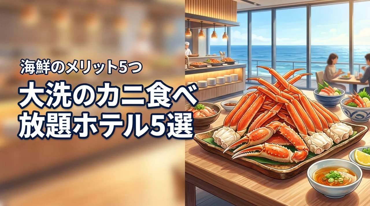 大洗のホテルでカニ食べ放題を満喫!おすすめ5選と海鮮を堪能するメリット5つ