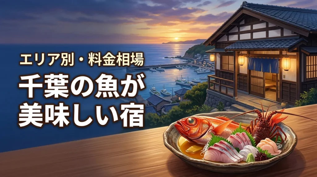 千葉で魚料理が美味しい宿はどこ？エリア別おすすめ旅館・料金相場を徹底解説