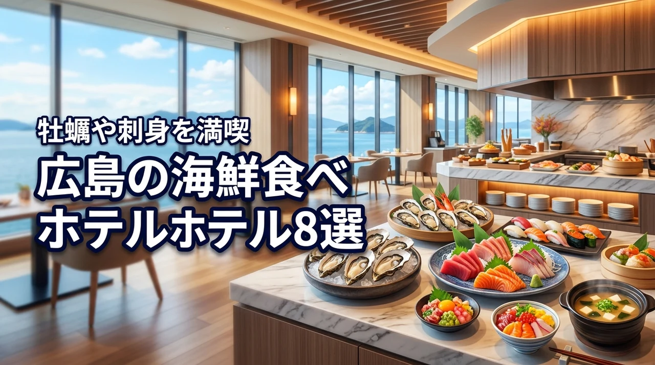 広島で海鮮食べ放題のホテルはどこ?牡蠣や刺身を満喫できるおすすめ宿8選