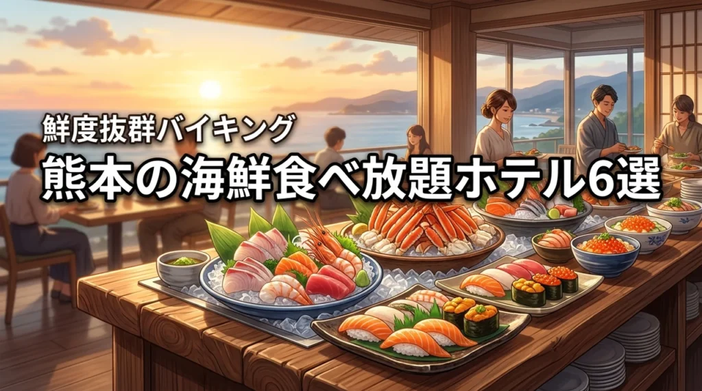 熊本で海鮮食べ放題が人気のホテル6選！鮮度抜群のバイキングを満喫しよう