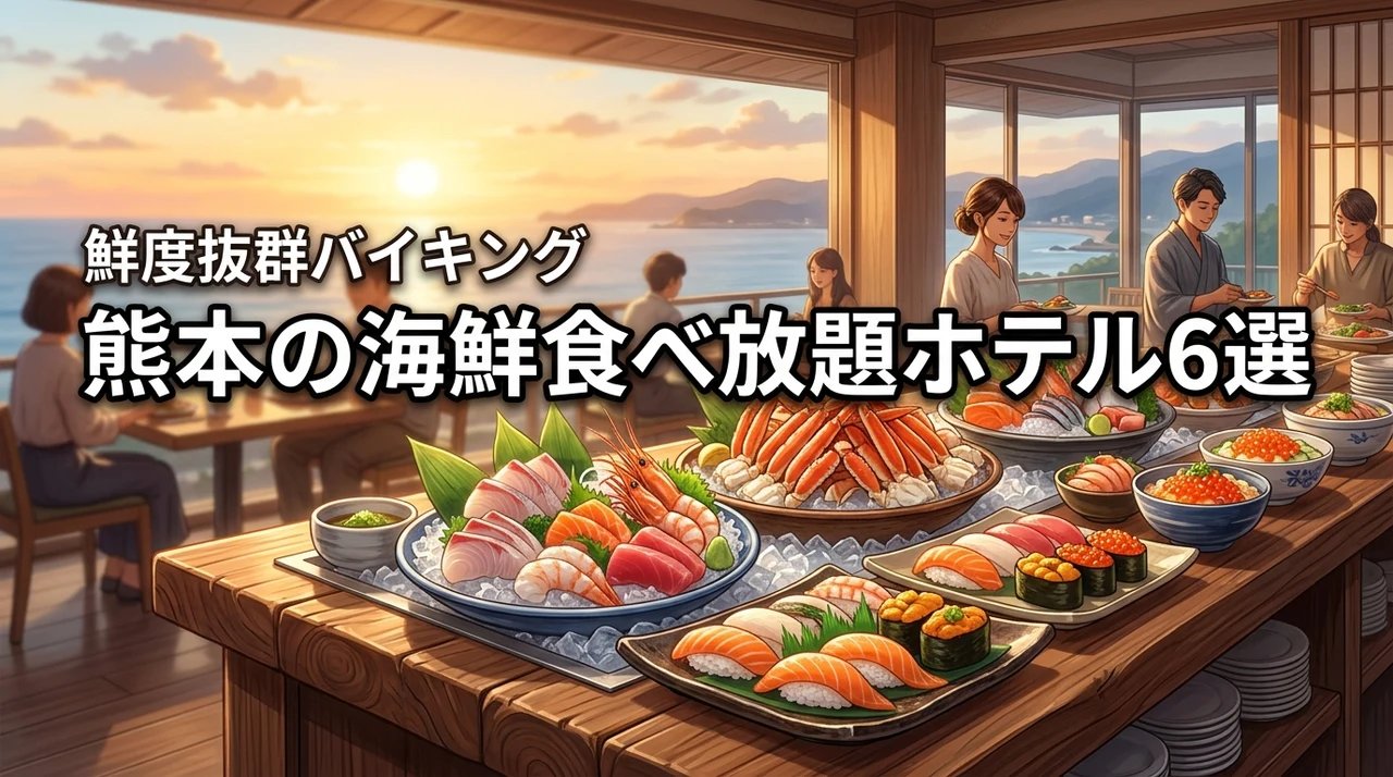 熊本で海鮮食べ放題が人気のホテル6選!鮮度抜群のバイキングを満喫しよう