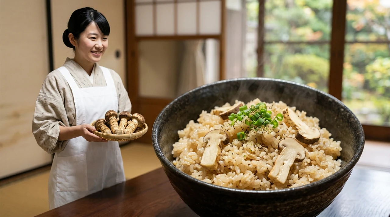 岐阜の松茸料理と飛騨牛を楽しむ献立例