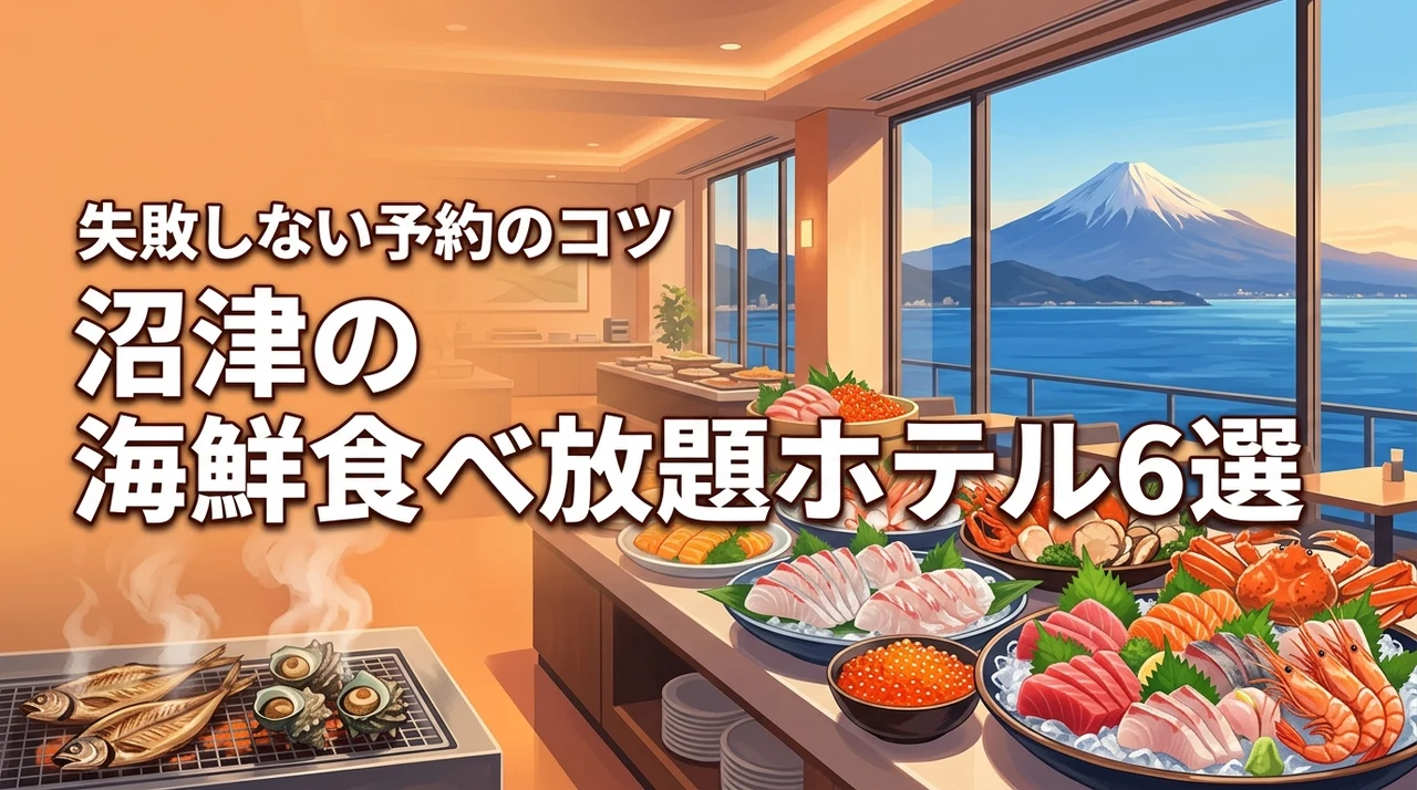沼津で海鮮食べ放題が人気のホテル6選!失敗しない宿泊予約と選び方のポイント