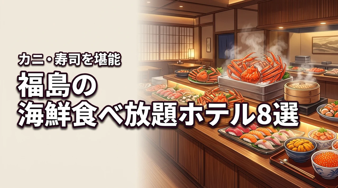 福島で海鮮食べ放題が人気のホテルおすすめ8選!カニや寿司を心ゆくまで堪能