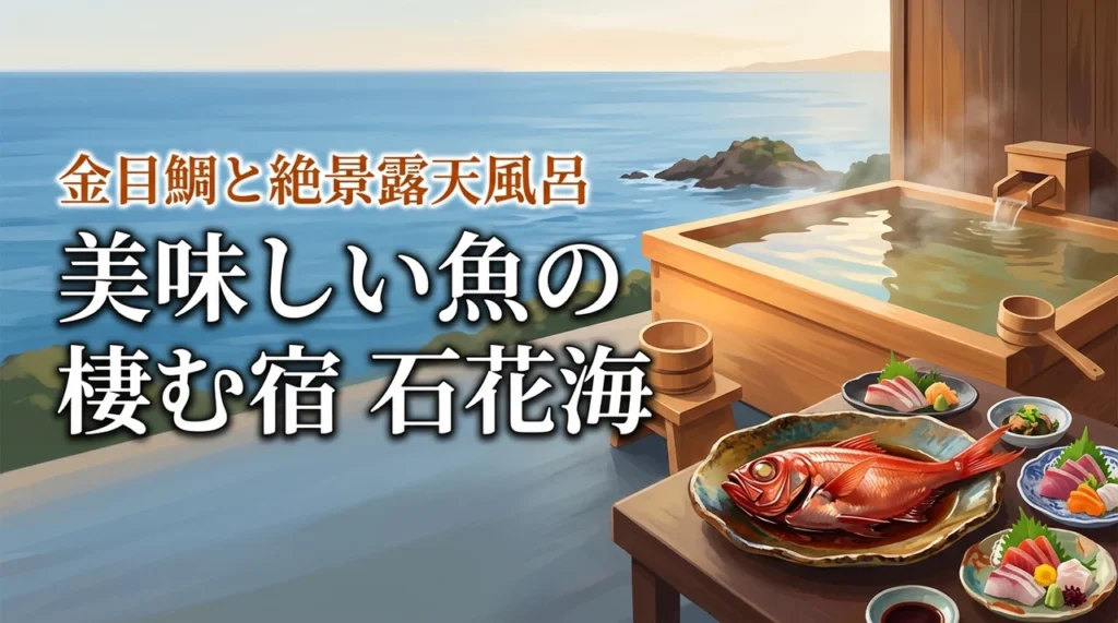 美味しい魚の棲むお宿 石花海の評判は？金目鯛や露天風呂の魅力を実際に泊まって調査