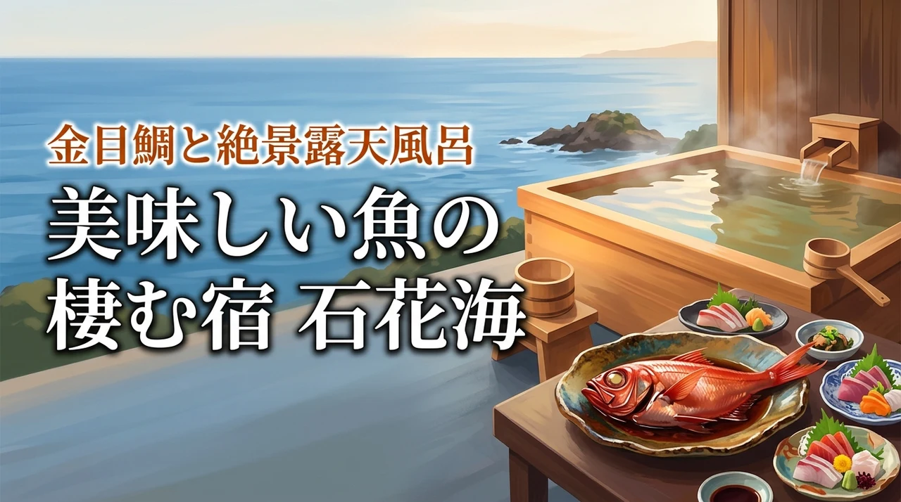 美味しい魚の棲むお宿 石花海の評判は?金目鯛や露天風呂の魅力を実際に泊まって調査