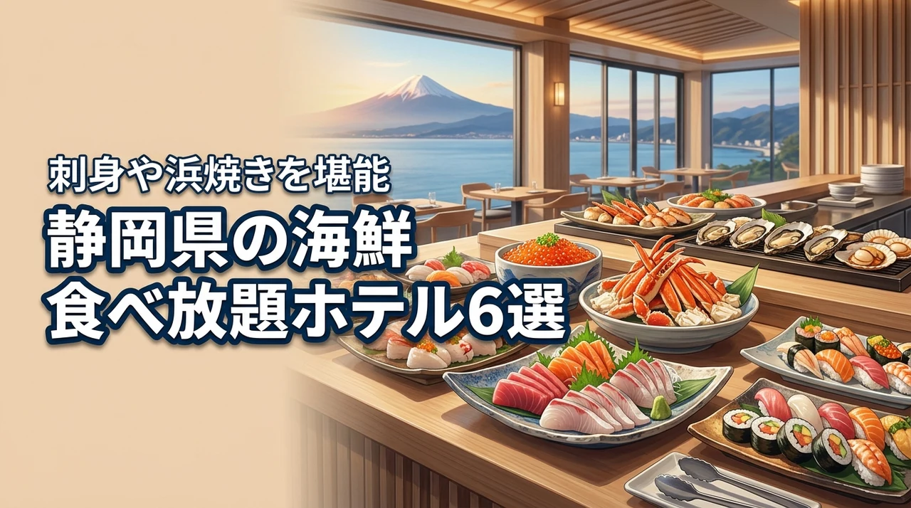 静岡県で海鮮食べ放題が人気のホテル6選!刺身や浜焼きを心ゆくまで堪能