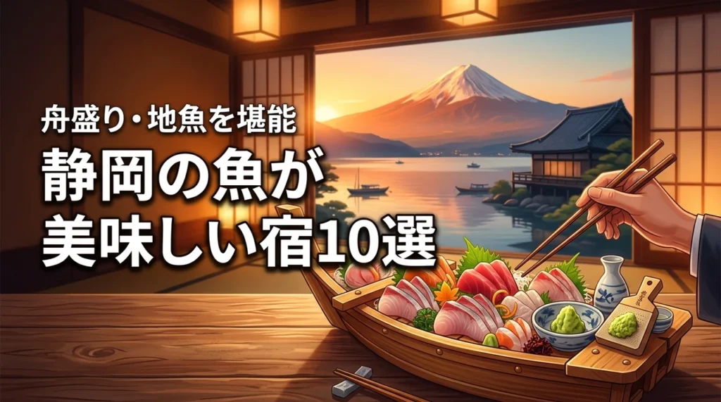 静岡で魚の美味しい宿おすすめ10選！舟盛りや地魚を堪能できる失敗しない選び方