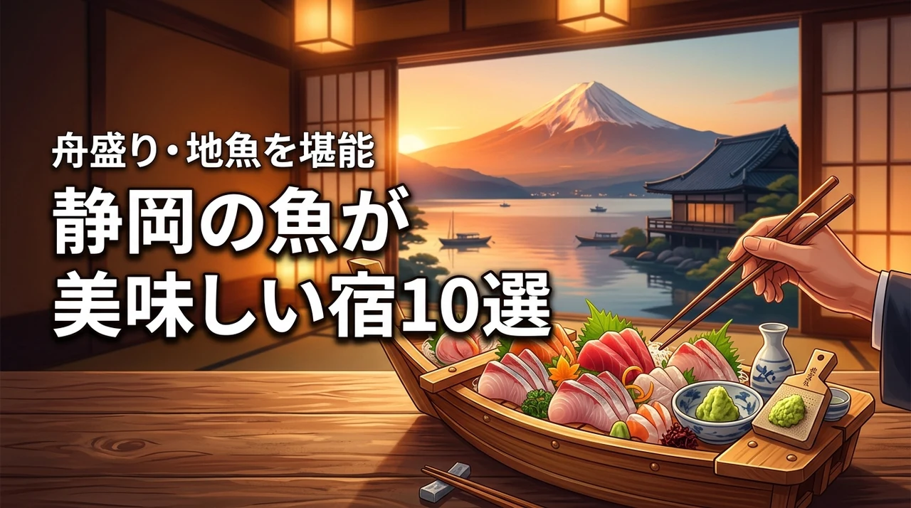 静岡で魚の美味しい宿おすすめ10選!舟盛りや地魚を堪能できる失敗しない選び方