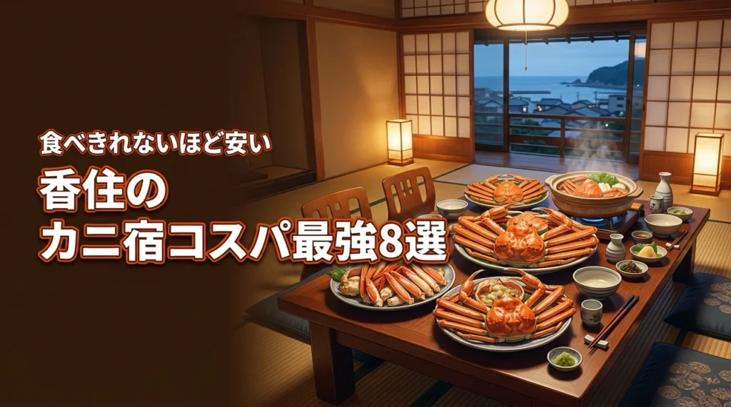 香住の民宿でカニが食べきれないほど安い宿8選！コスパ最強の宿を徹底比較