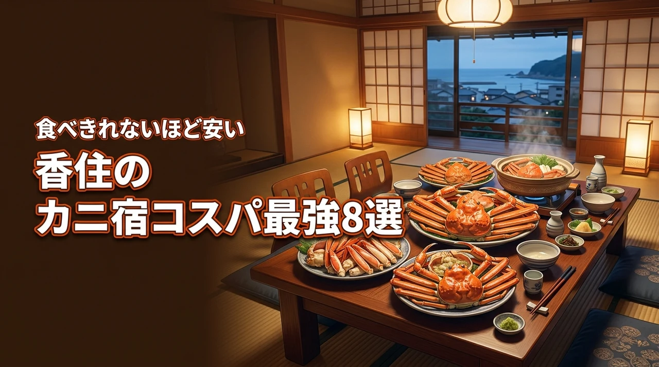 香住の民宿でカニが食べきれないほど安い宿8選!コスパ最強の宿を徹底比較
