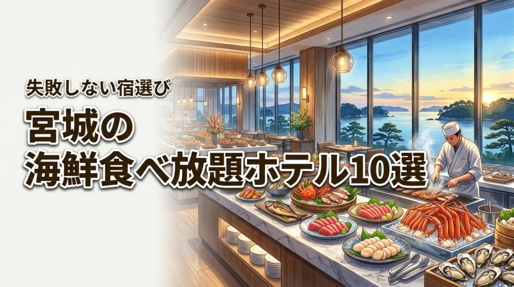 宮城で海鮮の食べ放題を楽しめるホテル10選！豪華なバイキングで選ぶ失敗しない宿