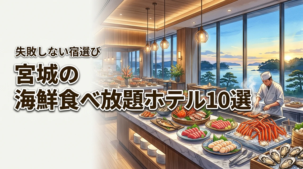 宮城で海鮮の食べ放題を楽しめるホテル10選!豪華なバイキングで選ぶ失敗しない宿