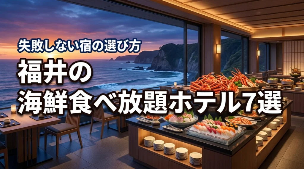 福井で海鮮をたっぷり食べ放題できるホテル7選！失敗しない宿の選び方を伝授