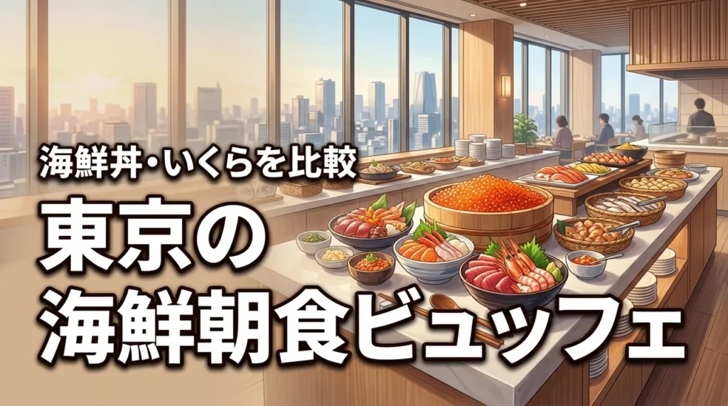 東京で朝食に海鮮食べ放題が楽しめるホテルは？海鮮丼・いくらビュッフェを比較