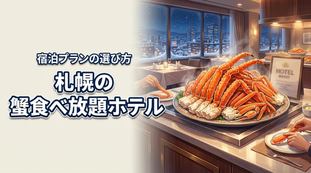 札幌で蟹食べ放題が楽しめるホテルは？夕食ビュッフェ・宿泊プランの選び方