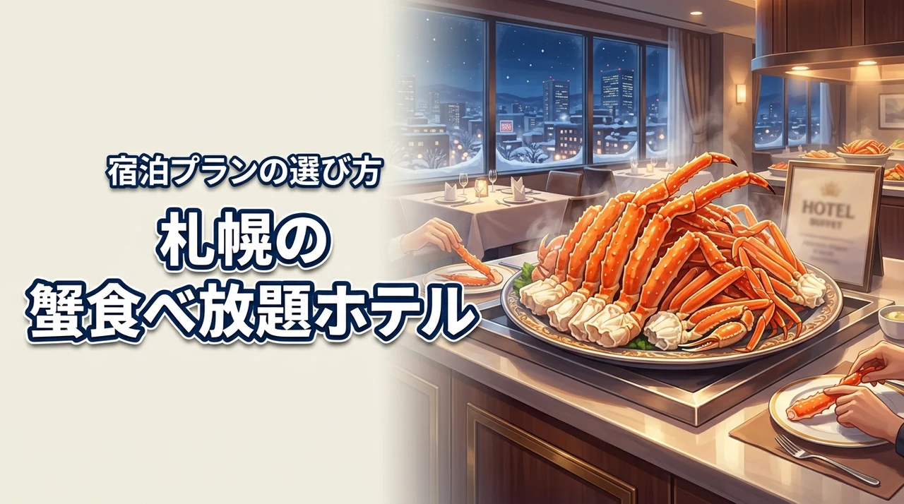 札幌で蟹食べ放題が楽しめるホテルは?夕食ビュッフェ・宿泊プランの選び方