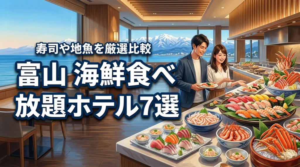富山で海鮮食べ放題を満喫できるホテル7選！寿司や地魚が自慢の宿を厳選して比較