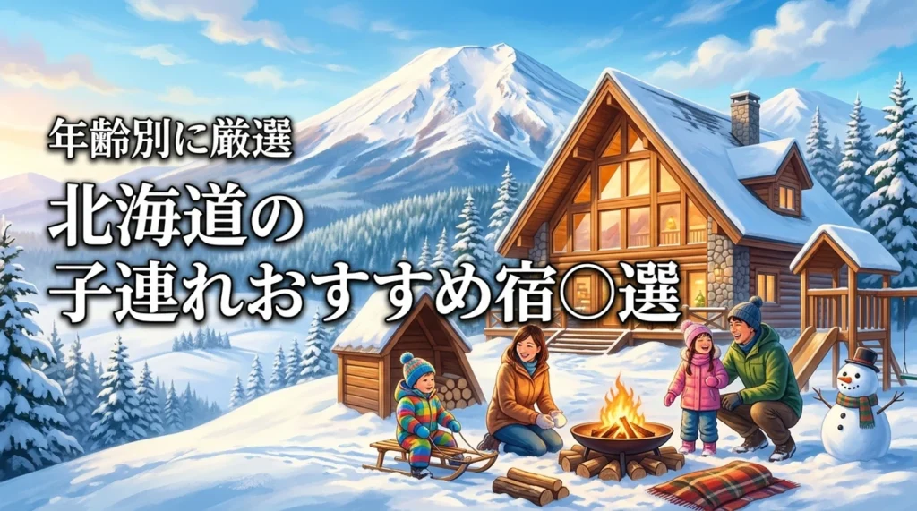 北海道の子連れにおすすめの宿〇選｜赤ちゃん・幼児・小学生の年齢別に厳選