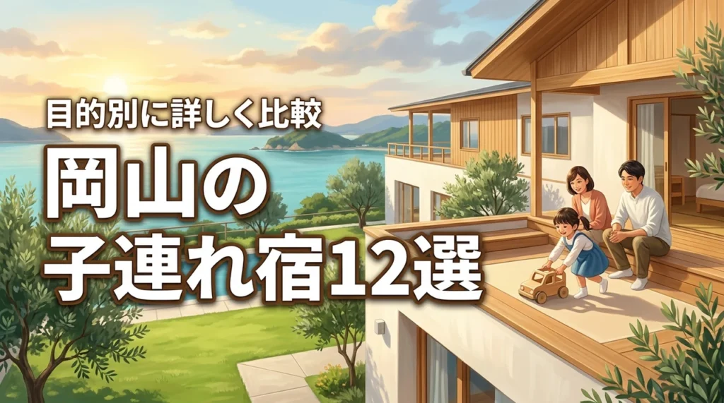 岡山の子連れにおすすめの宿12選｜おもちゃ王国・倉敷・蒜山の目的別に比較