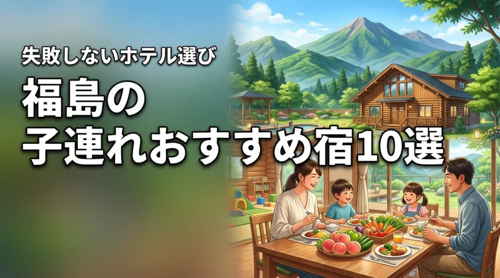 福島の子連れおすすめ宿10選！プールやバイキングで失敗しないホテル選び
