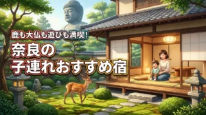 日帰りより断然ラク！奈良の子連れにおすすめ宿で鹿も大仏も遊びも満喫する