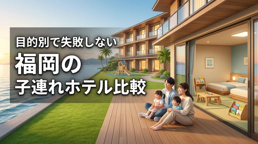 福岡のホテル選びで迷ったら？子連れおすすめ宿を目的別に比較して失敗を防ぐ
