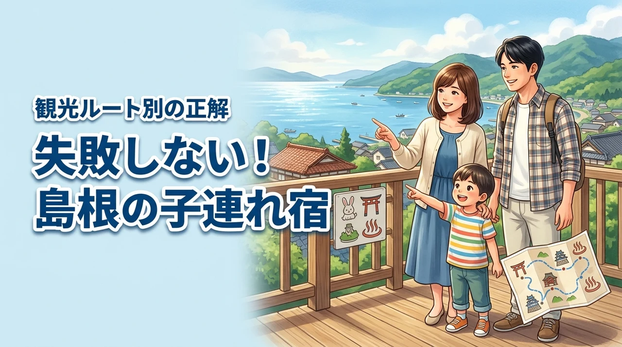 【失敗しない】島根の子連れおすすめ宿は観光ルートで決まる!親も子も満足の正解