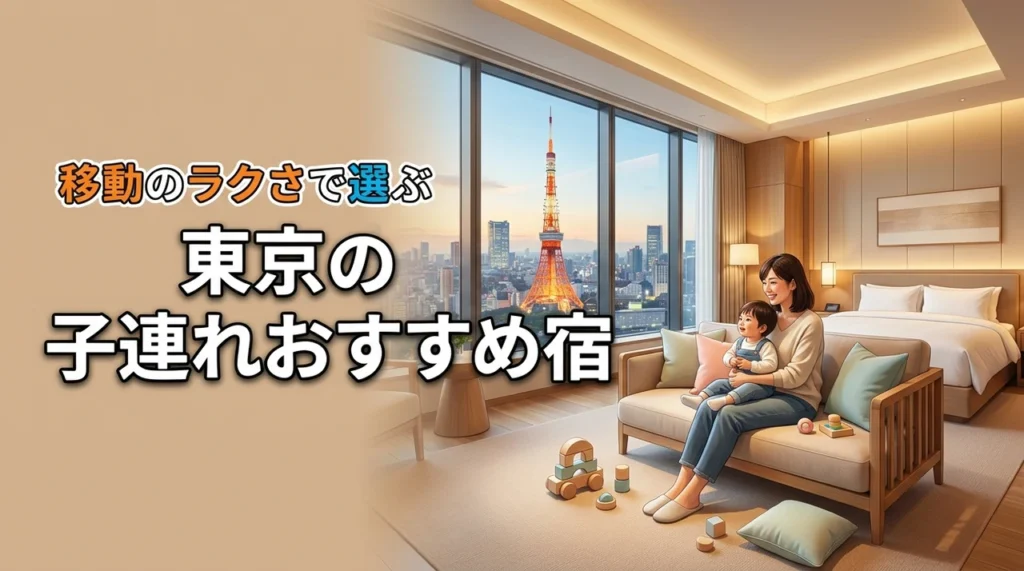 移動のラクさで選ぶのが正解！東京の子連れにおすすめ宿なら親子で消耗せず観光できる