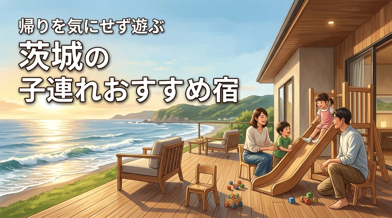 茨城の子連れ旅行はおすすめ宿に泊まるのが正解！帰り時間を気にせず遊ぶメリット